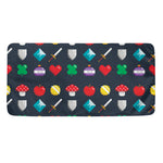 8-Bit Pixel Game Items Print Towel