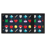 8-Bit Pixel Game Items Print Trifold Wallet