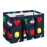 8-Bit Pixel Game Items Print Utility Tote Bag