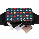 8-Bit Pixel Game Items Print Waist Bag