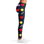 8-Bit Pixel Game Items Print Women's Leggings