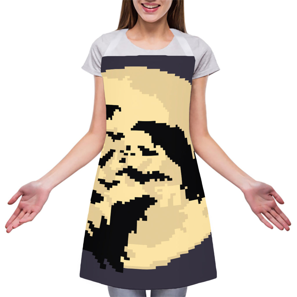 8-Bit Pixel Halloween Bat Print Adjustable Apron