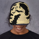 8-Bit Pixel Halloween Bat Print Baseball Cap