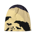 8-Bit Pixel Halloween Bat Print Beanie