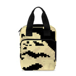 8-Bit Pixel Halloween Bat Print Bible Tote Bag