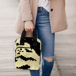 8-Bit Pixel Halloween Bat Print Bible Tote Bag