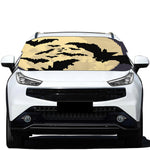 8-Bit Pixel Halloween Bat Print Car Windshield Snow Cover