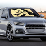 8-Bit Pixel Halloween Bat Print Car Windshield Sun Shade