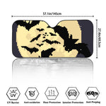 8-Bit Pixel Halloween Bat Print Car Windshield Sun Shade