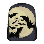 8-Bit Pixel Halloween Bat Print Casual Backpack