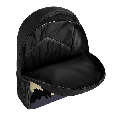 8-Bit Pixel Halloween Bat Print Casual Backpack