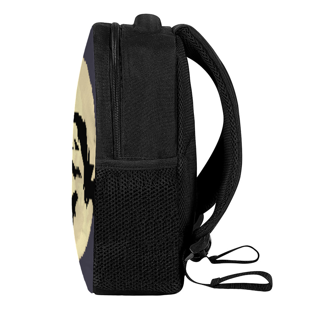 8-Bit Pixel Halloween Bat Print Casual Backpack