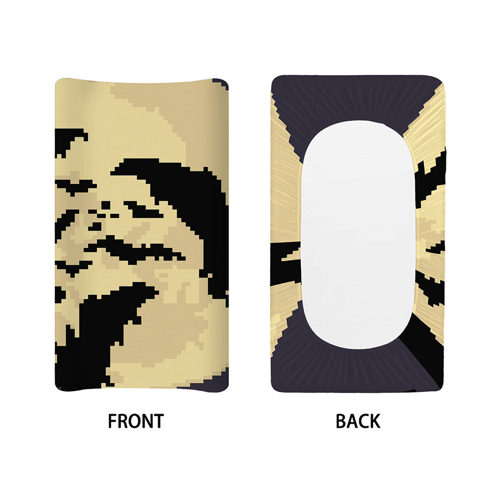 8-Bit Pixel Halloween Bat Print Changing Pad Cover