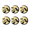 8-Bit Pixel Halloween Bat Print Coaster Set