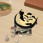 8-Bit Pixel Halloween Bat Print Coin Purse