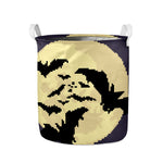 8-Bit Pixel Halloween Bat Print Collapsible Laundry Basket