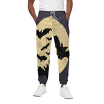 8-Bit Pixel Halloween Bat Print Cotton Pants