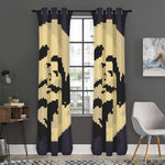 8-Bit Pixel Halloween Bat Print Curtain