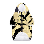 8-Bit Pixel Halloween Bat Print Dog Zip Up Hoodie