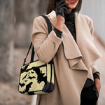 8-Bit Pixel Halloween Bat Print Double Strap Bible Bag