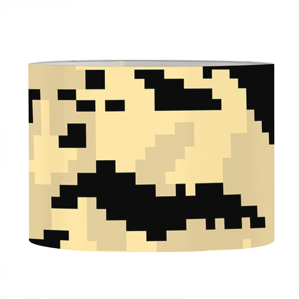 8-Bit Pixel Halloween Bat Print Drum Lamp Shade