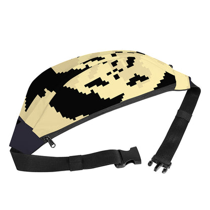 8-Bit Pixel Halloween Bat Print Fanny Pack