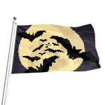 8-Bit Pixel Halloween Bat Print Flag