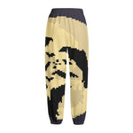 8-Bit Pixel Halloween Bat Print Fleece Lined Knit Pants