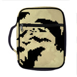 8-Bit Pixel Halloween Bat Print Front Pocket Bible Bag