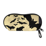 8-Bit Pixel Halloween Bat Print Glasses Case