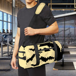8-Bit Pixel Halloween Bat Print Gym Bag