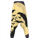8-Bit Pixel Halloween Bat Print Hammer Pants