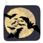 8-Bit Pixel Halloween Bat Print Hand Towel