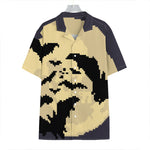 8-Bit Pixel Halloween Bat Print Hawaiian Shirt