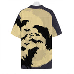 8-Bit Pixel Halloween Bat Print Hawaiian Shirt