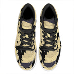 8-Bit Pixel Halloween Bat Print High Top Leather Sneakers