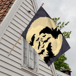 8-Bit Pixel Halloween Bat Print House Flag