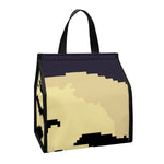 8-Bit Pixel Halloween Bat Print Insulated Lunch Tote