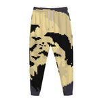8-Bit Pixel Halloween Bat Print Jogger Pants