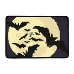 8-Bit Pixel Halloween Bat Print Kitchen Mat