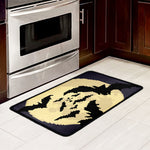 8-Bit Pixel Halloween Bat Print Kitchen Mat