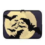 8-Bit Pixel Halloween Bat Print Laptop Sleeve