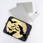 8-Bit Pixel Halloween Bat Print Laptop Sleeve