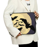 8-Bit Pixel Halloween Bat Print Laptop Sleeve