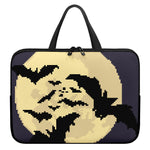 8-Bit Pixel Halloween Bat Print Laptop Sleeve With Handle