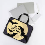 8-Bit Pixel Halloween Bat Print Laptop Sleeve With Handle