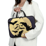 8-Bit Pixel Halloween Bat Print Laptop Sleeve With Handle