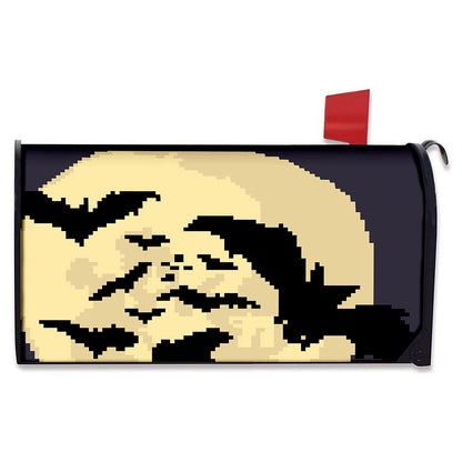 8-Bit Pixel Halloween Bat Print Mailbox Cover