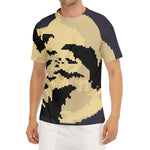 8-Bit Pixel Halloween Bat Print Men's Short Sleeve Rash Guard