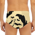 8-Bit Pixel Halloween Bat Print Men's Triangle Swim Briefs